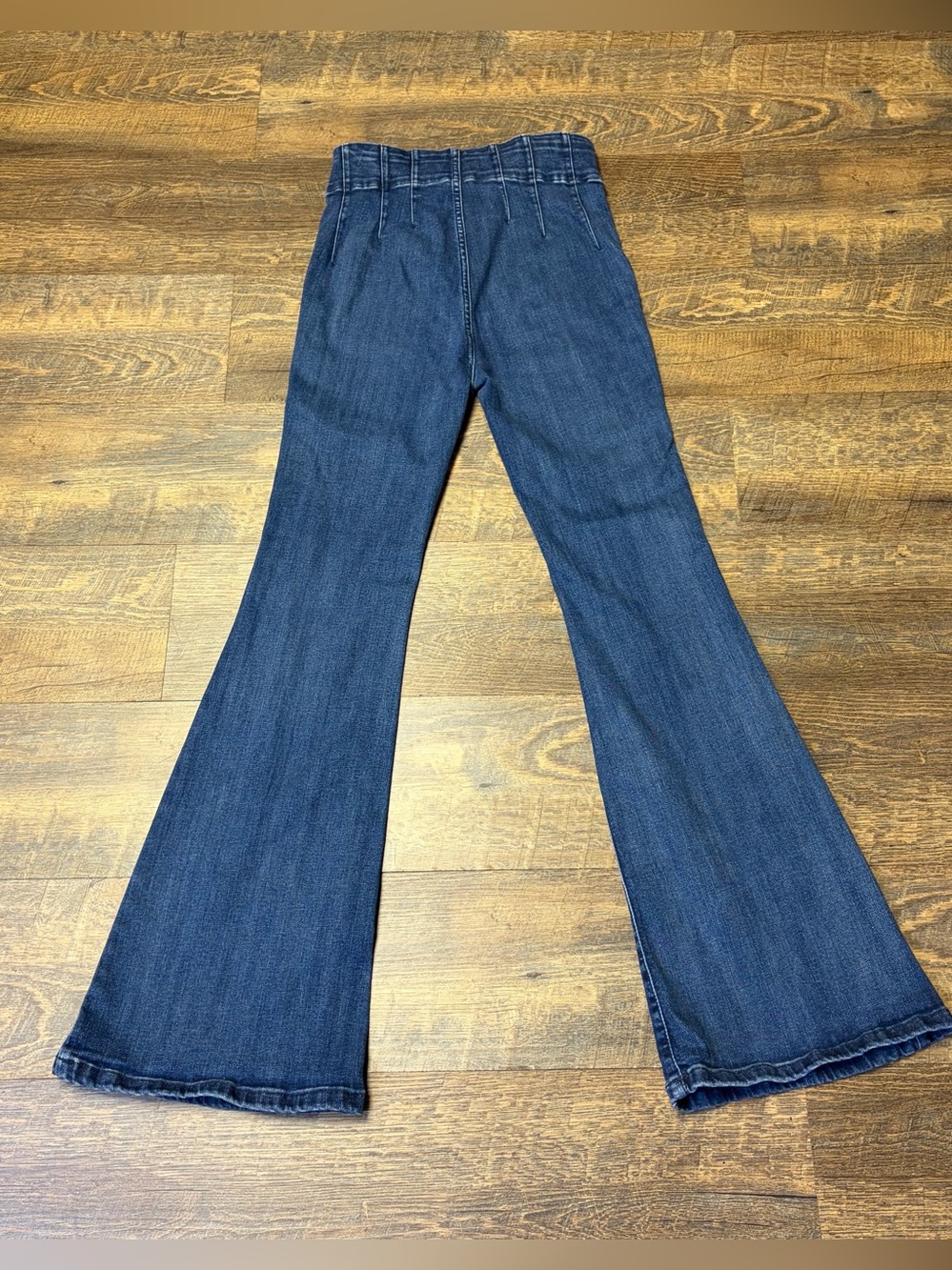 Free People We the Free Jayde Flare Ultra High Rise Jeans Womens 27x31 Boho - Picture 9 of 12